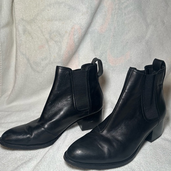 rag & bone Shoes - Rag & Bone Walker Black Full Genuine Leather Chelsea Ankle Boot Size 36.5